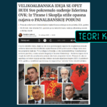 Protesta në Tiranë dhe deklaratat e Ali Ahmetit ndërlidhen pa fakte me “ringjalljen e idesë për Shqipërinë e Madhe”