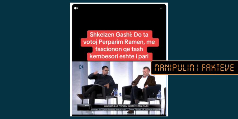 Deklarata e Shkëlzen Gashit në mbështetje të Përparim Ramës është e vjetër