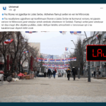 Pretendohet rrejshëm se pas fitores së Listës Serbe flamujt serbë janë rikthyer në veri