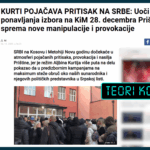 Pretendohet pa fakte se Kurti po e intensifikon presionin ndaj serbëve të Kosovës para zgjedhjeve
