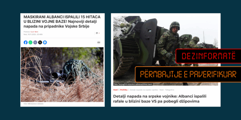 Pretendime të pabazuara të mediave serbe për të shtëna nga kufiri me Kosovën