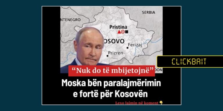 Mesazhi i ambasadorit rus drejtuar Serbisë paraqitet pasaktë si paralajmërim ndaj Kosovës