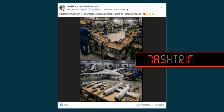 Imazhet që kinse paraqesin fabrikën e municioneve dhe dronëve në Kosovë, të gjeneruara me IA