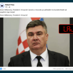 Presidenti kroat nuk ka thënë se Qeveria e Kosovës po përballet me kundërshtarët që paguhen nga Vuçiq