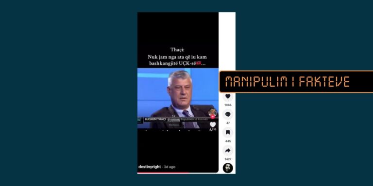 Manipulohet me deklaratën e Thaçit në lidhje me UÇK-në