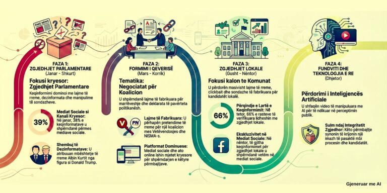Keqinformimi gjatë vitit 2025: Viti i zgjedhjeve dhe (mos)formimit të Qeverisë