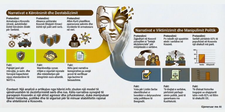 Narrativat dezinformuese ruso-serbe për Kosovën gjatë vitit 2025