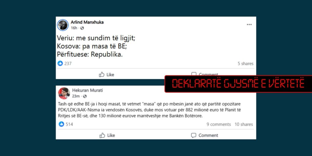 Nuk është plotësisht e vërtetë që Kosova është pa masa të BE-së