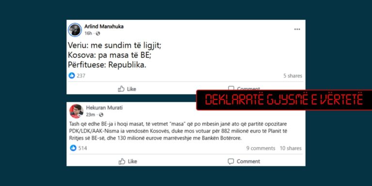 Nuk është plotësisht e vërtetë që Kosova është pa masa të BE-së