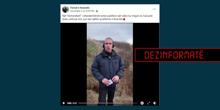 Pretendim i rremë se ushtria serbe po stërvitet për të pushtuar Kosovën