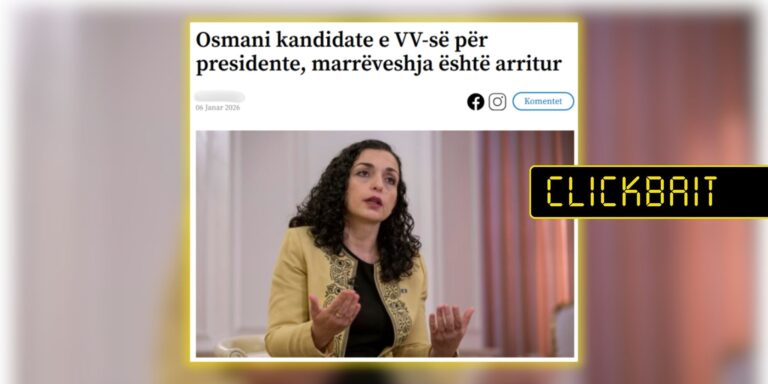 Deklarata e gazetarit paraqitet në tituj si marrëveshje e konfirmuar