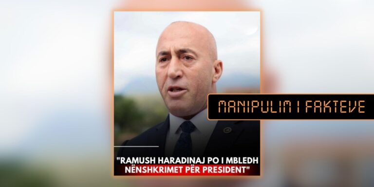 Keqinterpretohet deklarata e Gashit për “mbledhjen e nënshkrimeve për president” nga Haradinaj