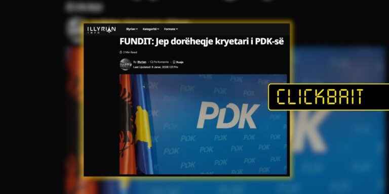 Titulli nuk e sqaron se bëhet fjalë për dorëheqje në një degë të PDK-së në Gjermani