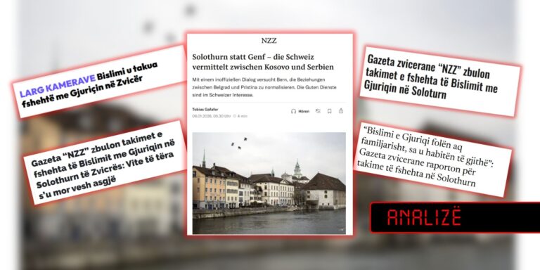 Si u keqinterpretua artikulli i NZZ: anatomia e një lajmi të shtrembëruar