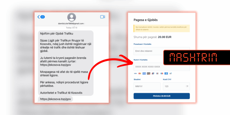 SMS mashtrues me pretendimin se janë nga platforma “ekosova”