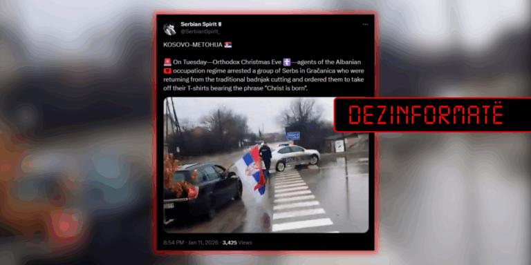 Pretendim i rremë për arrestim të serbëve gjatë Krishtlindjes Ortodokse në Graçanicë