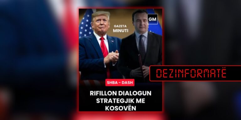 Pretendim i rremë për rifillimin e Dialogut të planifikuar Strategjik ShBA-Kosovë