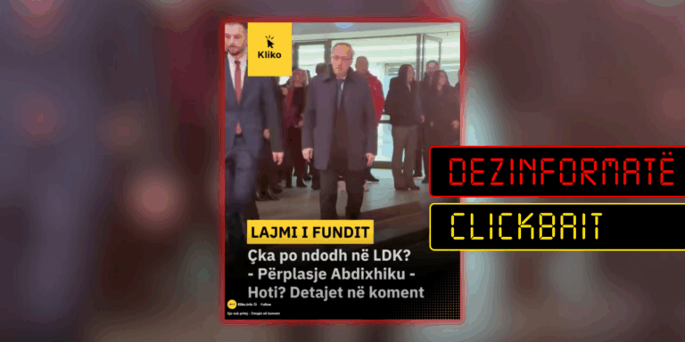 Publikim mashtrues për “përplasje Abdixhiku-Hoti”