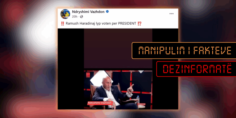 Videoja e vjetër e Haradinajt paraqitet rrejshëm sikur ai po kërkon tash votë për president