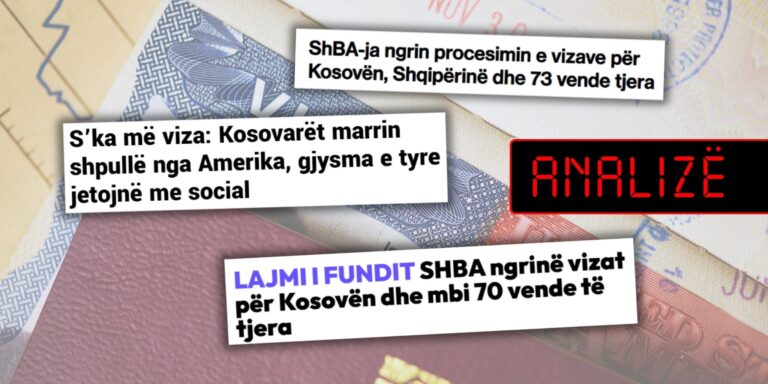 Vendimi i SHBA-së për pezullim të vizave emigruese përcillet me tituj josqarues