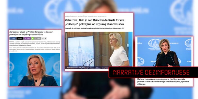 Narrativa e Maria Zakharovës pas zgjedhjeve të 28 dhjetorit: “Përgatitje për spastrim etnik ndaj serbëve”