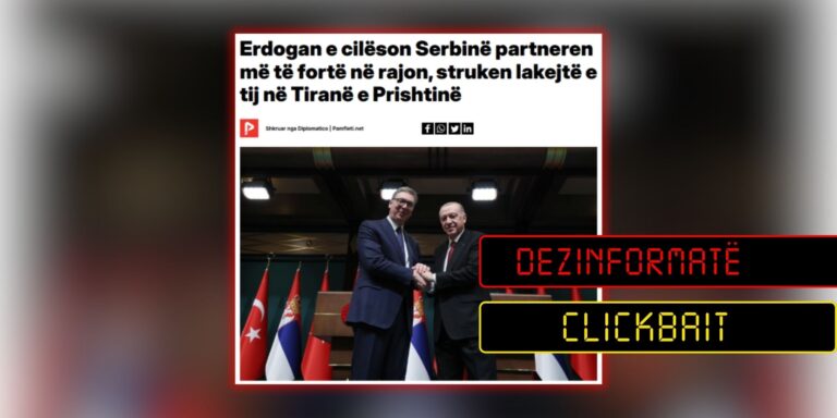 Erdogan nuk ka bërë ndarje se kush është partneri më i fortë i Turqisë në rajon