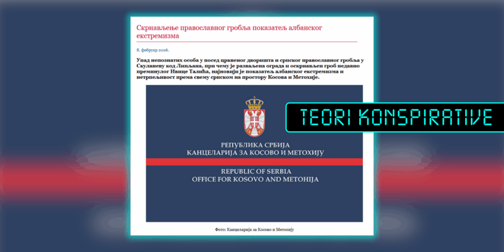 Pretendohet pa fakte se shqiptarët përdhosën varrezat në fshatin Skullan