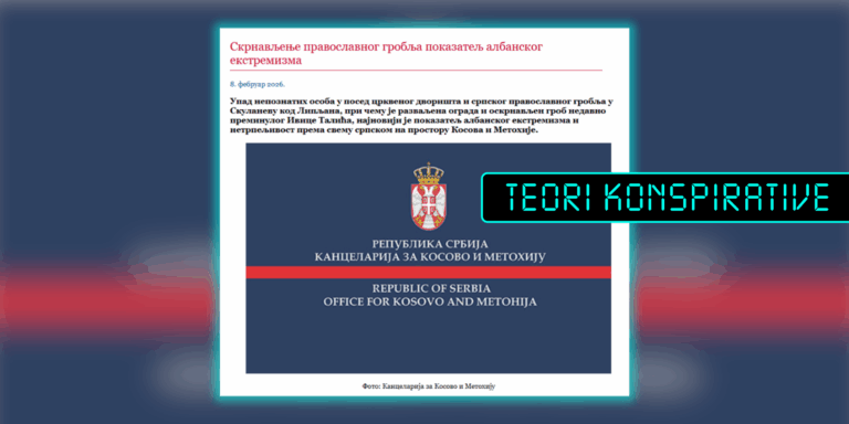 Pretendohet pa fakte se shqiptarët përdhosën varrezat në fshatin Skullan