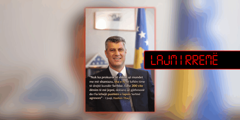 Deklaratë e sajuar e Thaçit për gjykimin në Hagë