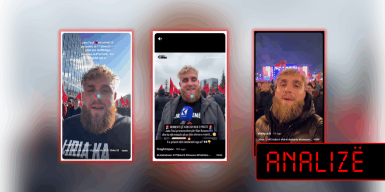 Videot e gjeneruara me IA të Jake Paulit “nga protesta e 17 shkurtit” gjenerojnë mbi një milion shikime