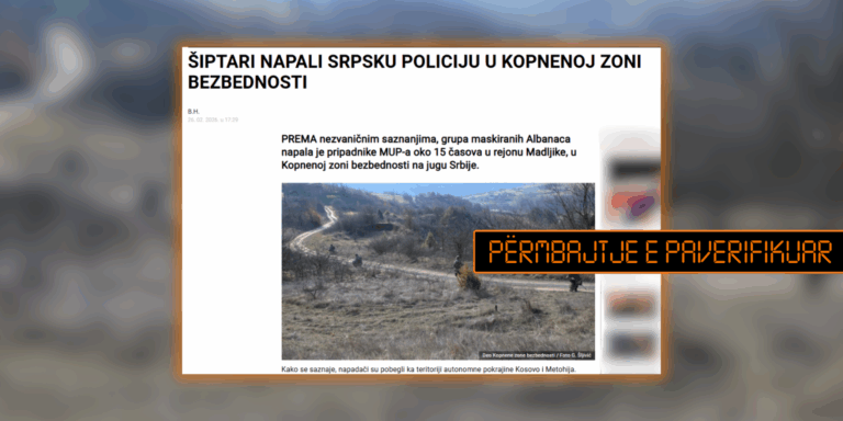 Pretendime pa fakte se “shqiptarë të maskuar” sulmuan Policinë e Serbisë