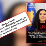 Sondazh jokredibil për mbështetjen popullore të Vjosa Osmanit