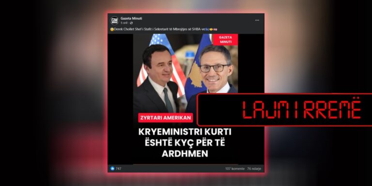 Deklaratë e paqenë e ish-zyrtarit amerikan rreth Albin Kurtit