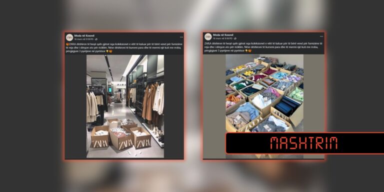 Mashtrim në Facebook me emër të ZARA-s