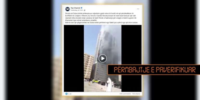 Video e Dubait e publikuar si sulm iranian është e vjetër nga 2015