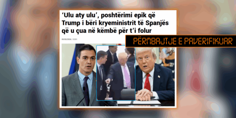 Videoja e Trumpit me Sanchezin paraqitet si e re, por është e vitit 2019
