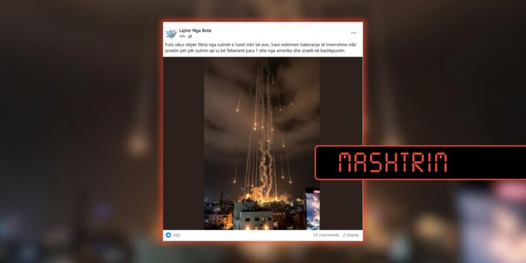 Imazhi i sulmeve në Tel Aviv, i gjeneruar me inteligjencë artificiale