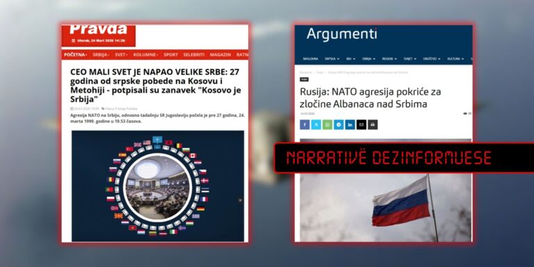 Narrativi i pabazë serb e rus lidhur me bombardimet e NATO-s më 1999