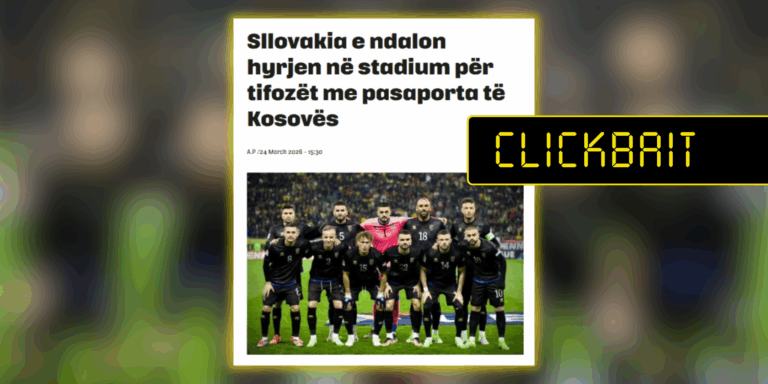 Titull i pasaktë rreth tifozëve me pasaportë kosovare për ndeshjen Sllovaki-Kosovë