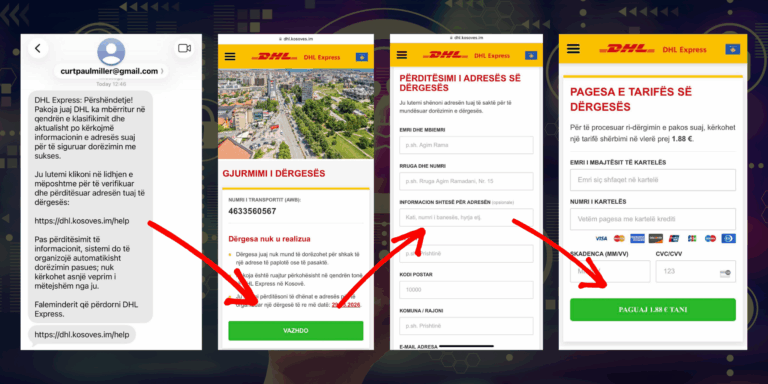 SMS mashtrues në emër të një poste private
