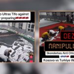 Me pamje të vjetra pretendohet për koreografi anti-osmane në prag të ndeshjes Kosovë-Turqi