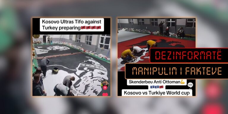 Me pamje të vjetra pretendohet për koreografi anti-osmane në prag të ndeshjes Kosovë-Turqi