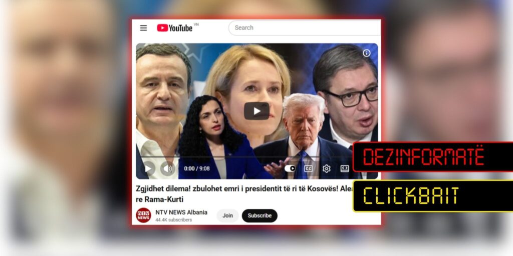 Titull i pasaktë për presidentin e ri të Kosovës, me video që nuk përmban informacionin e pretenduar