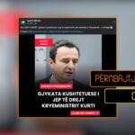 Pretendohet pa fakte se Kushtetuesja ka marrë vendim për dekretin e Presidentes Osmani