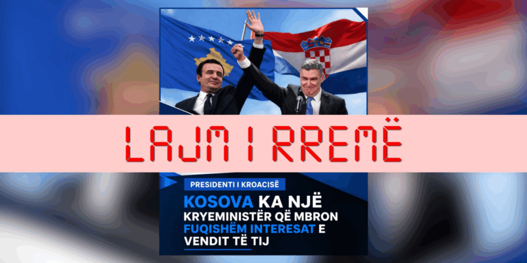 Pretendim i rremë se presidenti kroat Millanoviq ka lavdëruar Kurtin