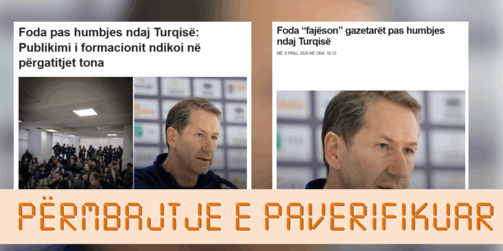 Foda s’ka deklaruar se publikimi i formacionit të Turqisë nga gazetarët ndikoi në përgatitjet e Kosovës