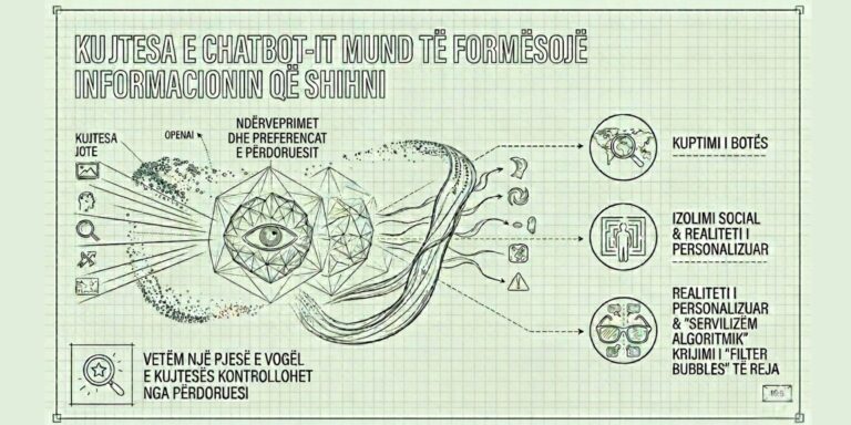 Kujtesa që chatbot-i ruan për ty mund të formësojë realitetin informativ që të shfaqet