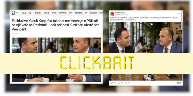 Fotografi e gjeneruar me inteligjencë artificiale paraqitet si “pamje ekskluzive” e takimit Konjufca – Hoxhaj
