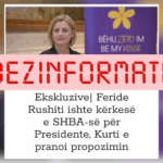 It is claimed without evidence that Rushiti was nominated for president at the request of the US.