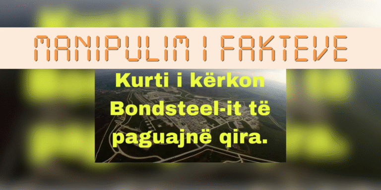 Pretendim i pakonfimuar se Kurti i kërkoi Bondsteel-it të paguajë qira